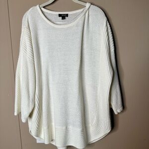 a.n.a Classic White Women's Sweater